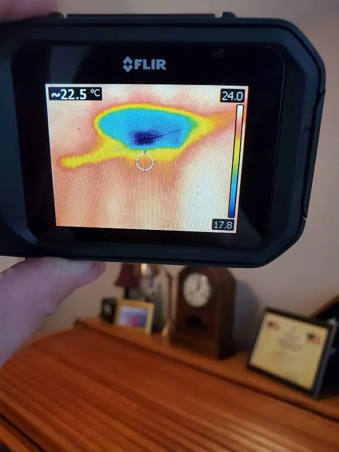 Thermal imaging inspection for water damage in St. Simons